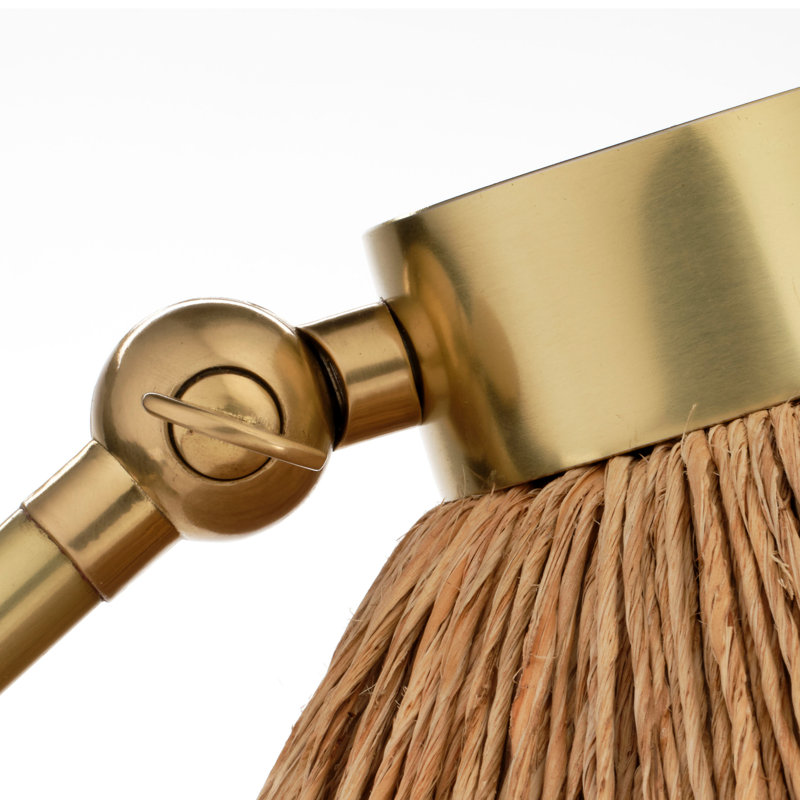 Fitzgerald Floor Lamp, Natural Abaca Rope