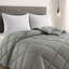 Édredon en duvet synthétique uni toutes saisons Lux Decor-112728014-112728009