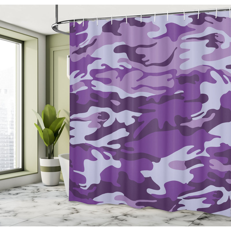 Shower Curtain with Hooks Included, 84"H x 69"W