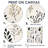 Chic Noir Floral Fusion  - Black Wall Decor 2-Pieces-904142759-904142758-904142752