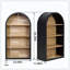 Bibliothèque arquée à 4 niveaux, bibliothèque arquée avec tablettes de rangement
