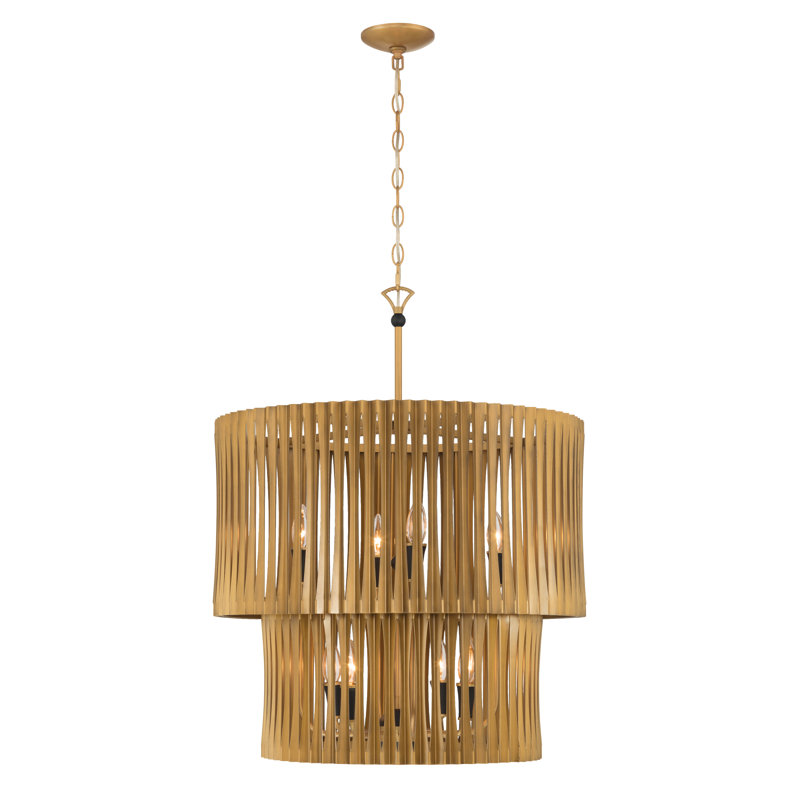 Luminaire suspendu 8 lumières 24 po Aven