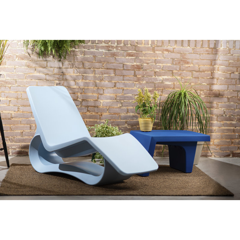 Tramontina Octo Polyethylene Sun Lounger, Light Blue