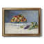 Still Life With Peaches And Grapes - Peinture sur toile encadrée-245613455
