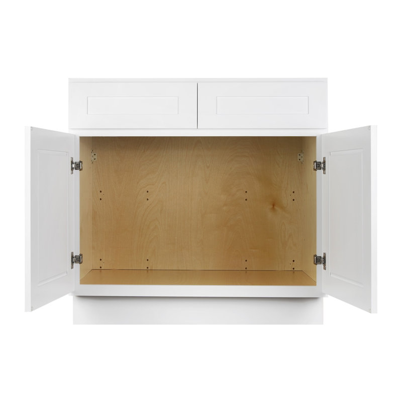 Base de meuble-lavabo blanc Koville VSB3621, H 34,5 po x l 36 po