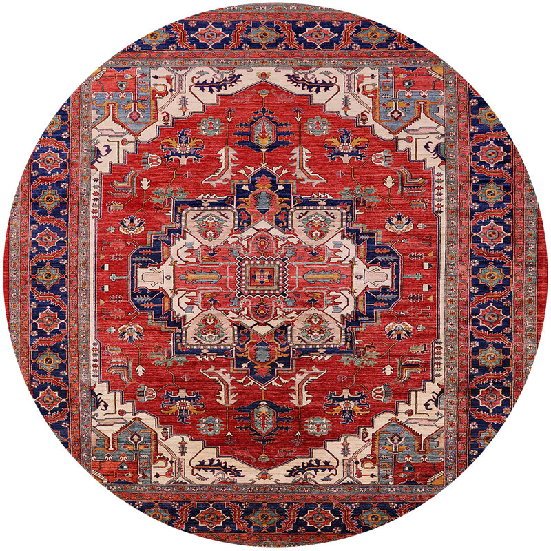 Oriental Indoor Rug, Round 5'