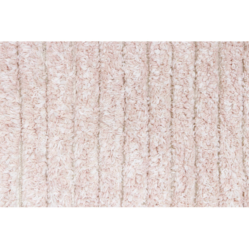 Gelato Pink and Ivory Reversible Wool Cotton Rug