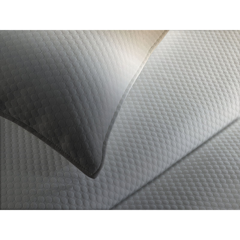 Ambesonne Ombre Bedspread Brown and Grey, King Bedspread + 2 Standard Shams