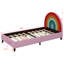 Lit plateforme tapissier Rainbow Design