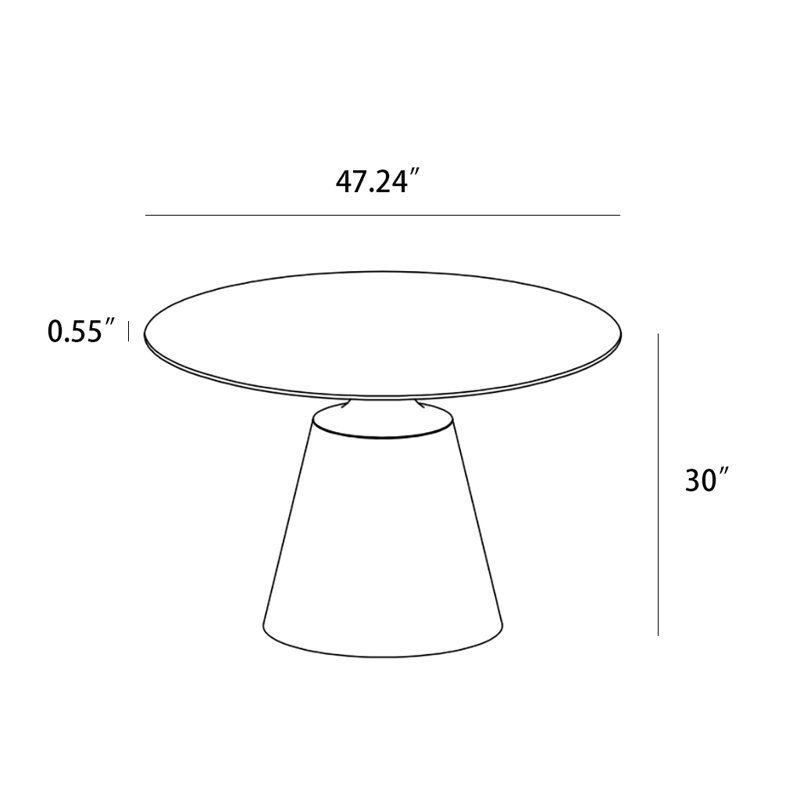 Table de salle à manger Catlin Lotus Carrara