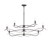 Willow 6 - Light Candle Style Classic Chandelier