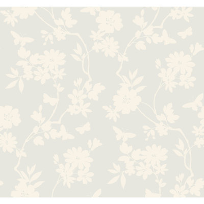 Flutter Vine Floral Wallpaper Roll by Candice Olson