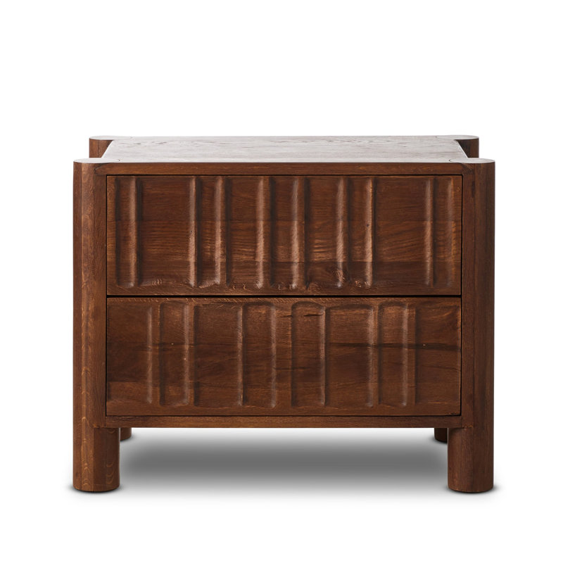 Ezri Nightstand-Cocoa Oak, Cocoa