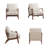 25.4'' Wide Classic Upholstered Solid Wood Armchair with Side Storage Pocket-100749464