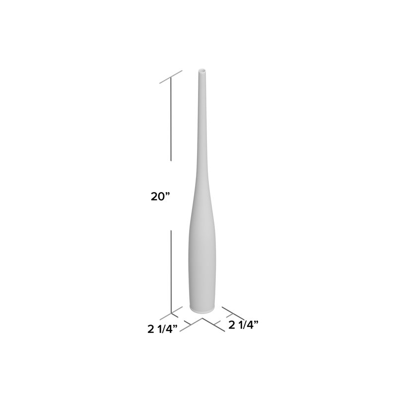 Spire Bottle, 20" H x 2" W x 2" D, Asparagus