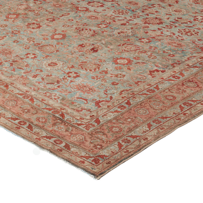 Brown Antique Persian Malayer Rug - 11'4" x 13'4"
