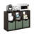 Furinno Cubicle Open Back Decorative Cube Storage Organizer, 6-Cube, Dark Oak-1236626857-1242548529