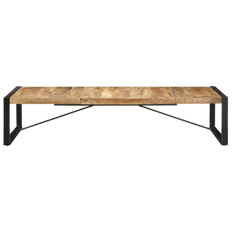 Table basse simple Cielke, H 15,7 po x l 70,9 po x L 35,4 po, Noyer, Black