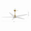 Ventilateur de plafond en bois massif à 5 pales Chanille avec lumière DEL et télécommande-1492052469-1492052468-1492052471