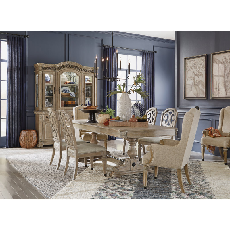 Andromeda Extendable Pine Solid Wood Dining Table