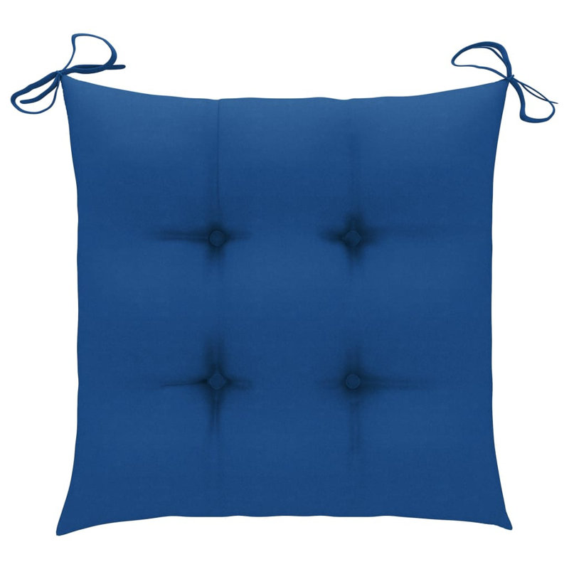 Outdoor Seat Cushion, 2.8" H x 19.7" W x 19.7" D, Blue