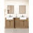 Maxbano 72" Double Bathroom Vanity With White Rectangular Sinks-108920092