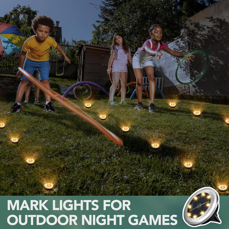 Stainless Steel Solar Powered Integrated LED Stainless Steel Pathway Light Pack, Warm White, 20 Pack