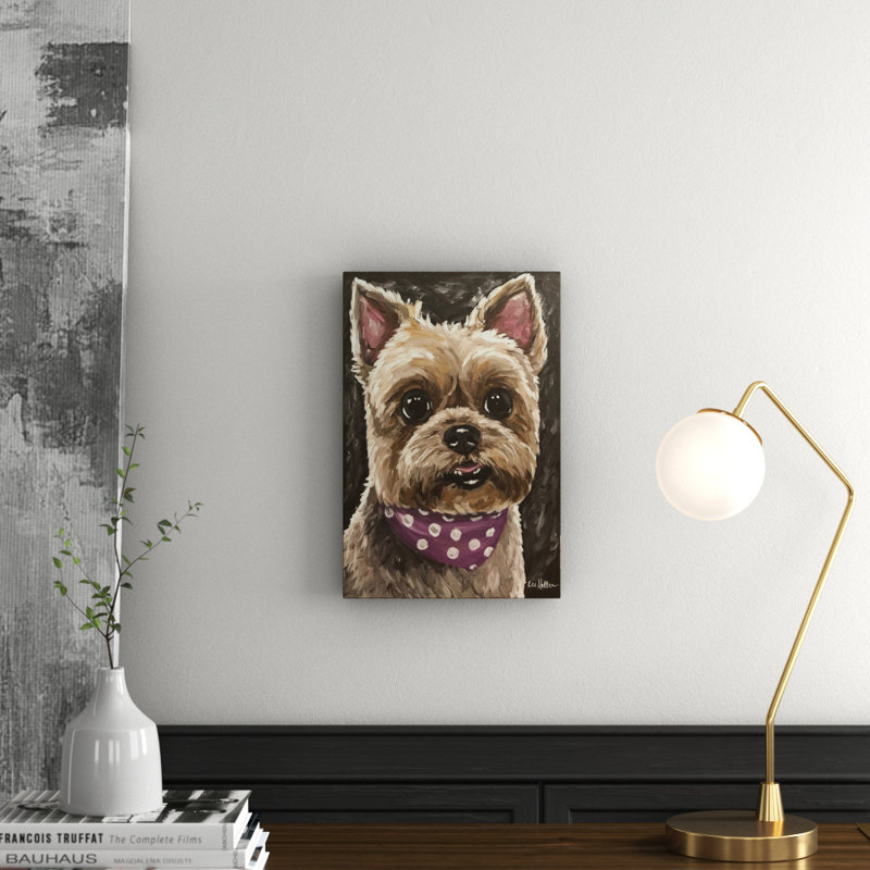 Yorkie Training Camp 1 Piece Wrapped Canvas Painting, 45cm H x 30cm W