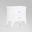 2 Table de chevet blanche de style classique pour la chambre à coucher