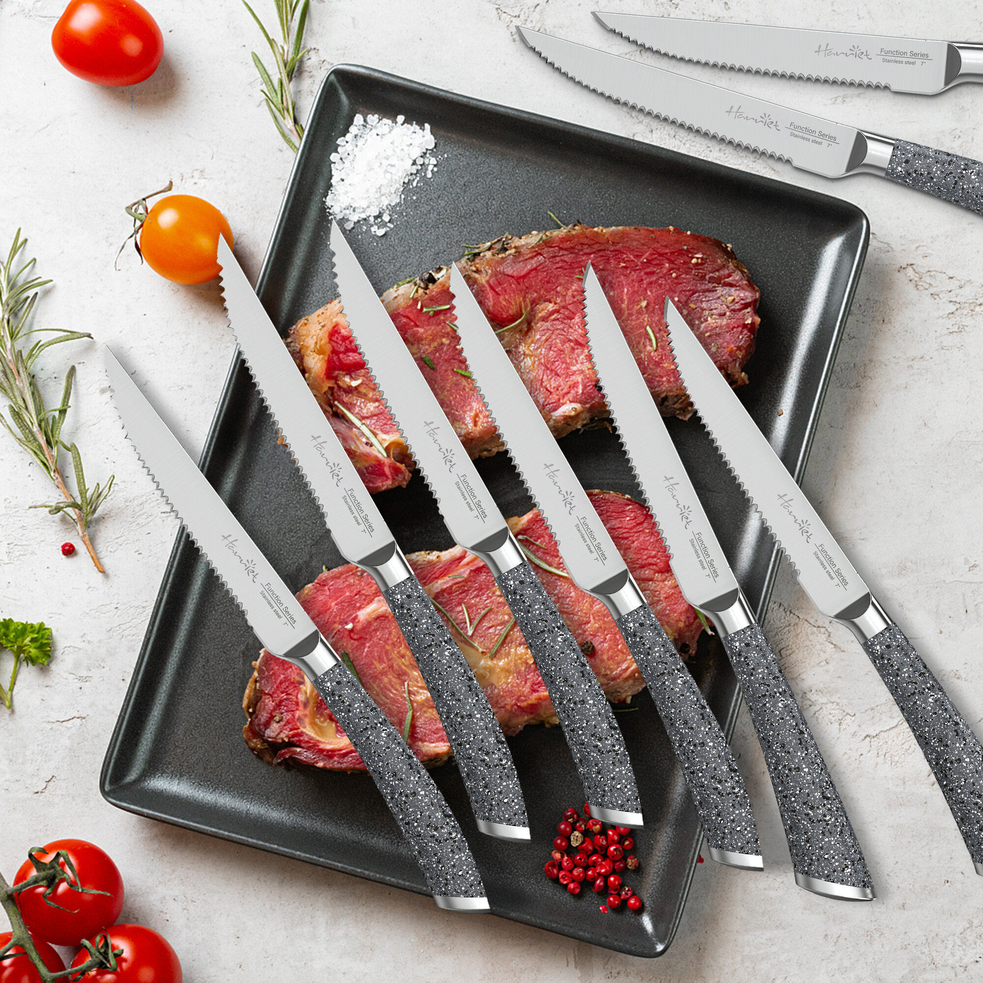 ZWILLING Steak Sets 8-pc, Stainless Steel Steak Knife Set with Wood  Presentation Case