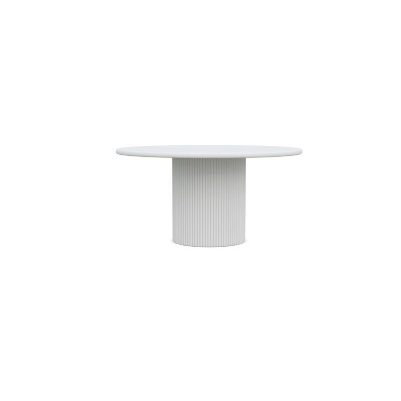 Palma 60" Dining Table White, White, White