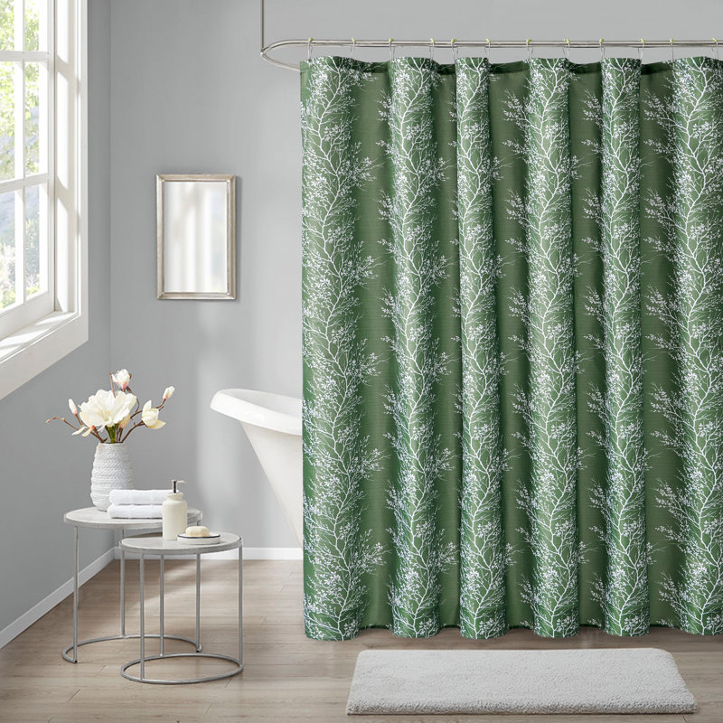 Rideau de douche simple, Vert