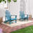 Adirondack Chair, Outdoor Oversized Patio Chair Fire Pits Chair,Lake Blue-2076355647