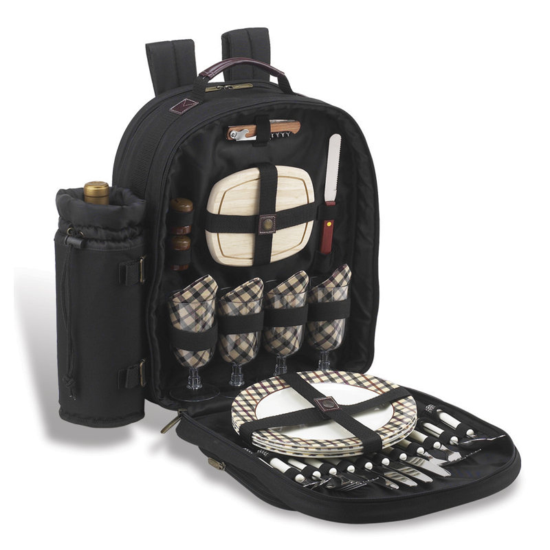 Picnic Backpack, Service for 4
