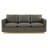 Berengarius 83.5" Leather Sofa Three-Person Seater with Removable Cushions-557271336