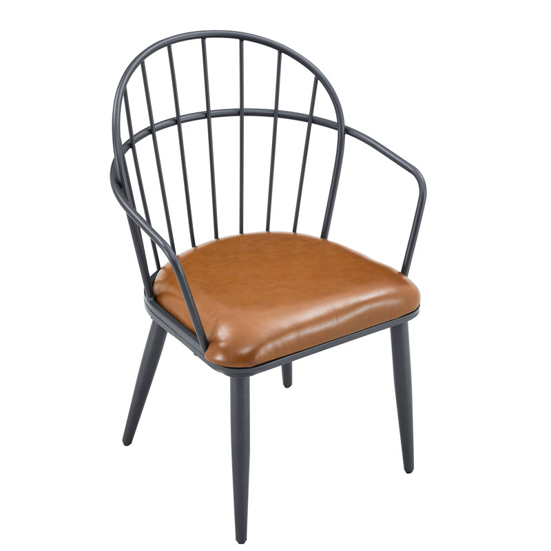 Chaises de salle à manger d'intérieur rembourrées avec pieds 2. Robuste et élégant, l 22,49 po x P 24,86 po, H 32,63 po, base en métal. Attrait durable,