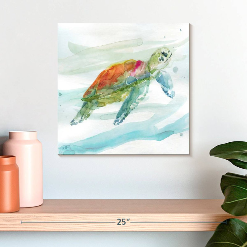 Tortue des tropiques I, H 16 po x l 16 po