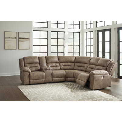 Jaydene 3 - Piece Vegan Leather Power Reclining Sectional