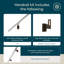 Ensemble de barres d'appui modernes en aluminium, supports réglables en acier, retour au mur, thermolaqué-83161878-112291717