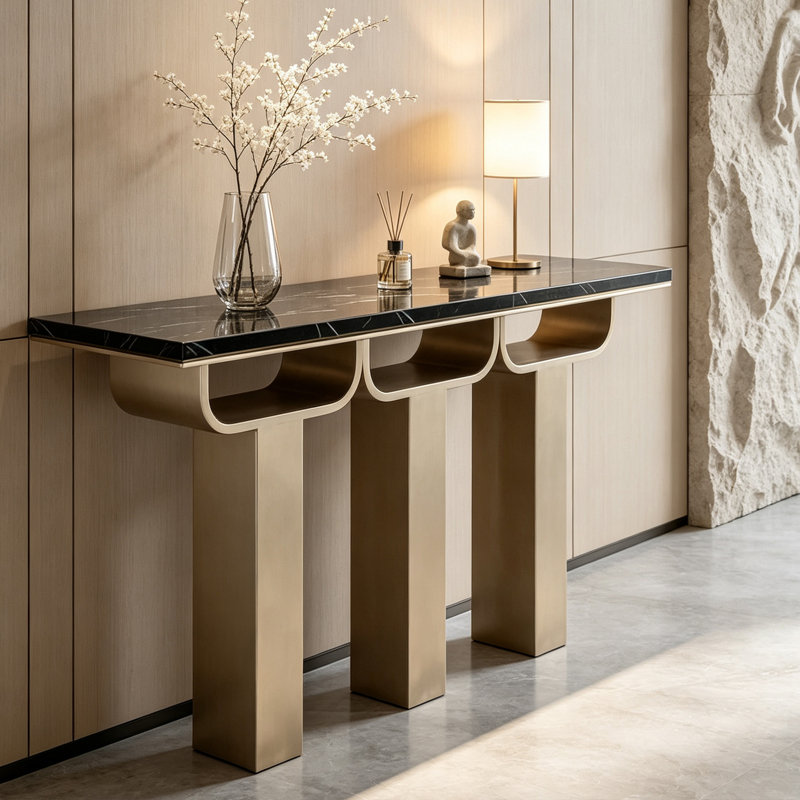 Console Italian Luxury, 33.5" H x 39.4" W x 13.8" D
