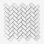 Bianco Dolomiti 12" x 12" Marble Herringbone Mosaic Wall & Floor Tile