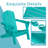 Oversize Foldable Adirondack Chair HDPE Weather-Resistant Firepit Chair With Cup Holder-971003473
