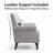 Upholstered Accent Armchair with Pillow-1615855917