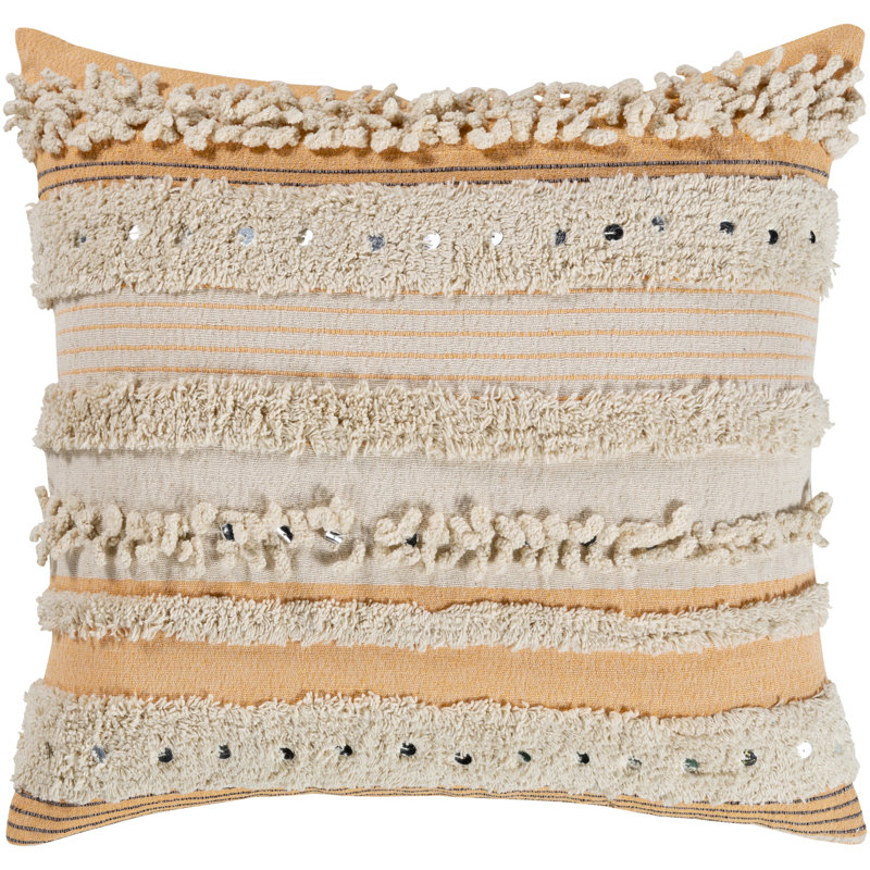 Coussin Dravid, 22 po x 22 po, Pêche, Housse de coussin seulement - sans coussin