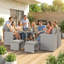 8 - Person Patio Dining Set with Square Table