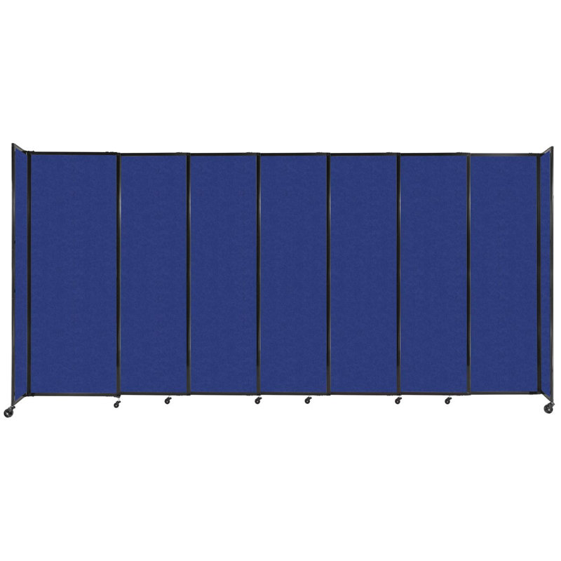 Cloison portative Soundsorb, H 60 po x l 186 po x P 1 po, Bleu