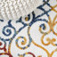 Tapis intérieur / extérieur crème / bleu / rouge Rhianne-662264746