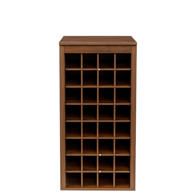 32 Modular Wine Cabinet In Rich Brown Walnut - Buffet Furniture For Enthusiasts