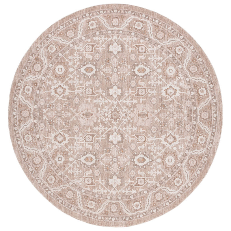 Aldercy Performance Oriental Rug, Round 6'3"