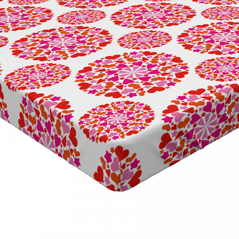Microfiber Floral Fitted Sheet, Full Fitted Sheet